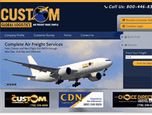 Tablet Screenshot of customgl.com